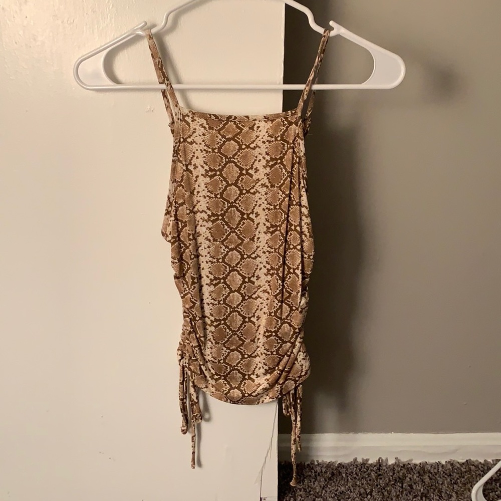Snake skin patterned tank top from Forever 21 Size S